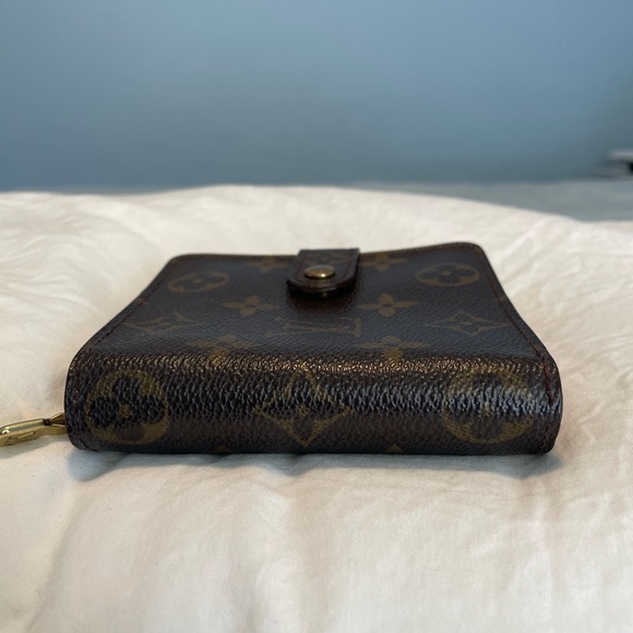 CA0968 Louis Vuitton Compact Zip Monogram Canvas Bifold Wallet Brown - Picture 11 of 12